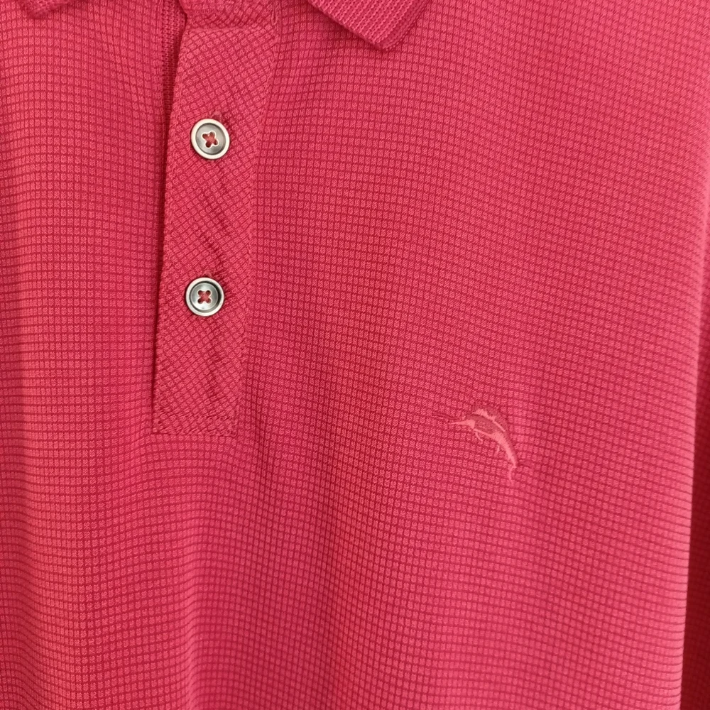 Men's Tommy Bahama Red Polo Shirt With Logo Size XL - Picture 2 of 7